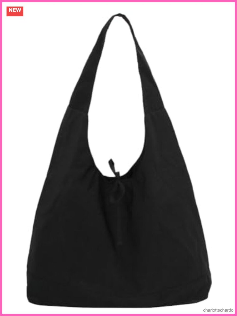 Nylon Slouchy Hobo Tote Bag Large Crossbody Shoulder Travel Handbag